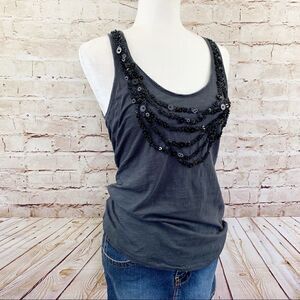 J. Crew Embellished sequin tank top